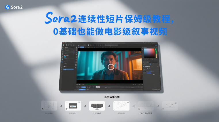 Sora2连续性短片保姆级教程，0基础也能做电影级叙事视频-小钱大课云网创