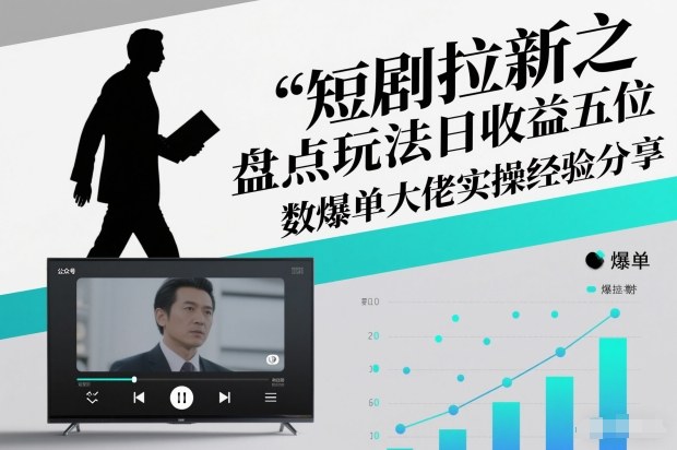 短剧拉新之盘点玩法日收益五位数爆单大佬实操经验分享-小钱大课云网创