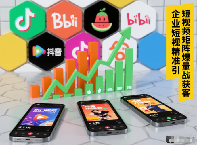 企业短视频精准引流矩阵获客,短视频矩阵爆量战法-小钱大课云网创
