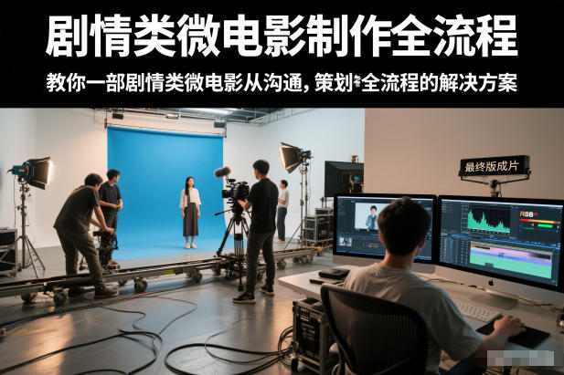 剧情类微电影制作全流程，教你一部剧情类微电影从沟通，策划到拍摄制作全流程的解决方案-小钱大课云网创