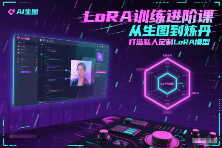 LoRA训练进阶课，从生图到炼丹，打造私人定制LoRA模型-小钱大课云网创