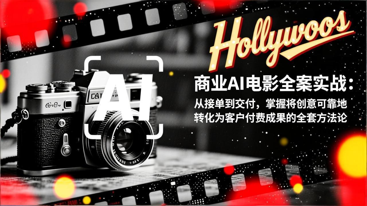 商业AI电影全案实战：从接单到交付，掌握将创意可靠地转化为客户付费成果的全套方法论-小钱大课云网创