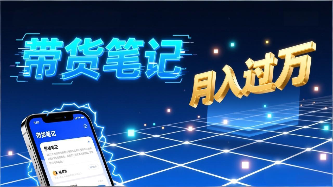 小红书爆款笔记带货实战：拆解封面标题正文全要素，手把手教你单篇笔记带货月入过万-小钱大课云网创