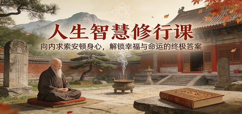 人生智慧修行课：向内求索安顿身心，解锁幸福与命运的终极答案-小钱大课云网创