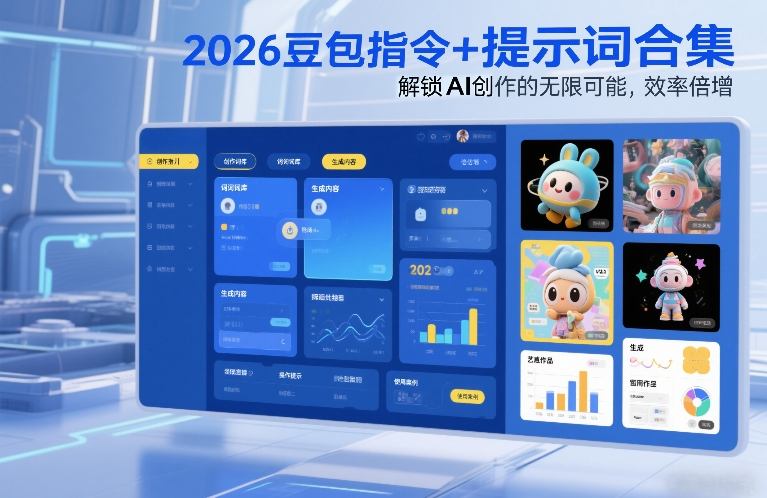 2026豆包指令+提示词合集，解锁AI创作的无限可能，效率倍增-小钱大课云网创