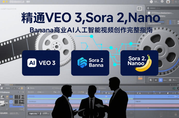 精通VEO 3，Sora 2，Nano Banana商业AI人工智能视频创作完整指南-小钱大课云网创