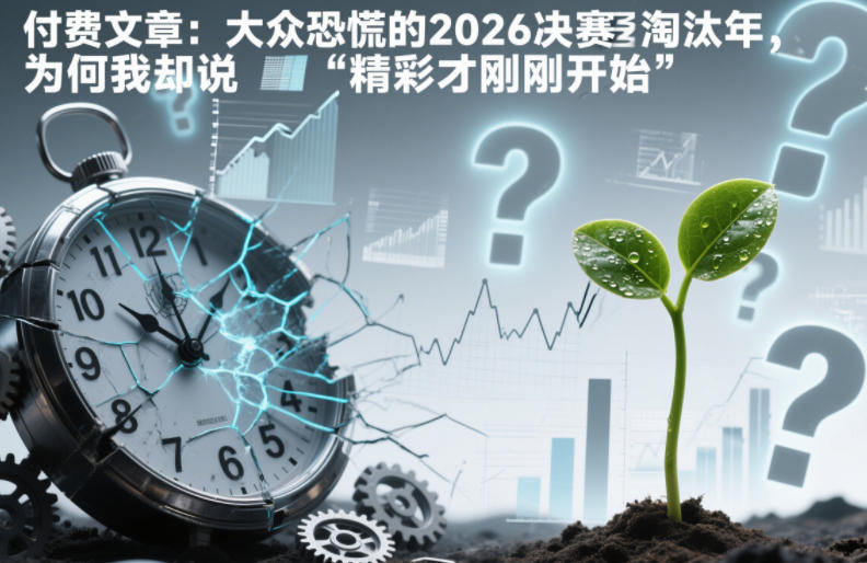 付费文章：大众恐慌的2026决赛淘汰年，为何我却说“精彩才刚刚开始”？-小钱大课云网创
