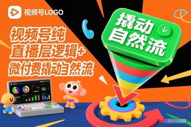 视频号纯直播底层逻辑+微付费撬动自然流-小钱大课云网创