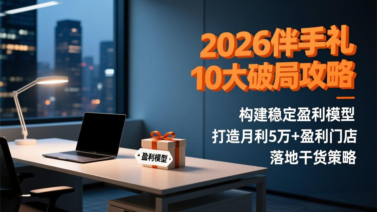 2026伴手礼10大破局攻略：构建稳定盈利模型，打造月利5万+盈利门店，落地干货策略-小钱大课云网创
